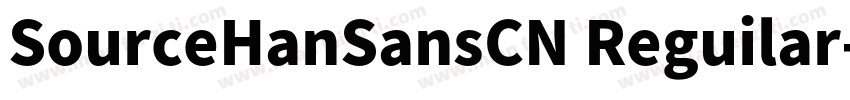 SourceHanSansCN Reguilar字体转换